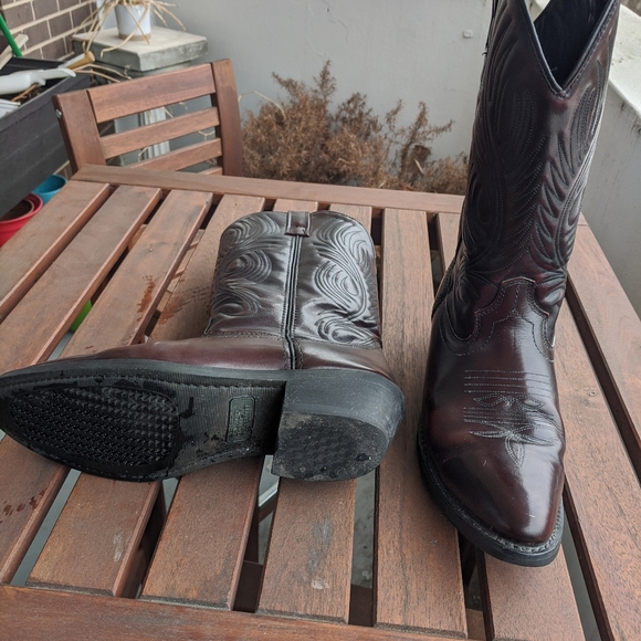 Masterson Boot Co. Shoes Masterson Mens Cowboy Boots D Burgundy Poshmark